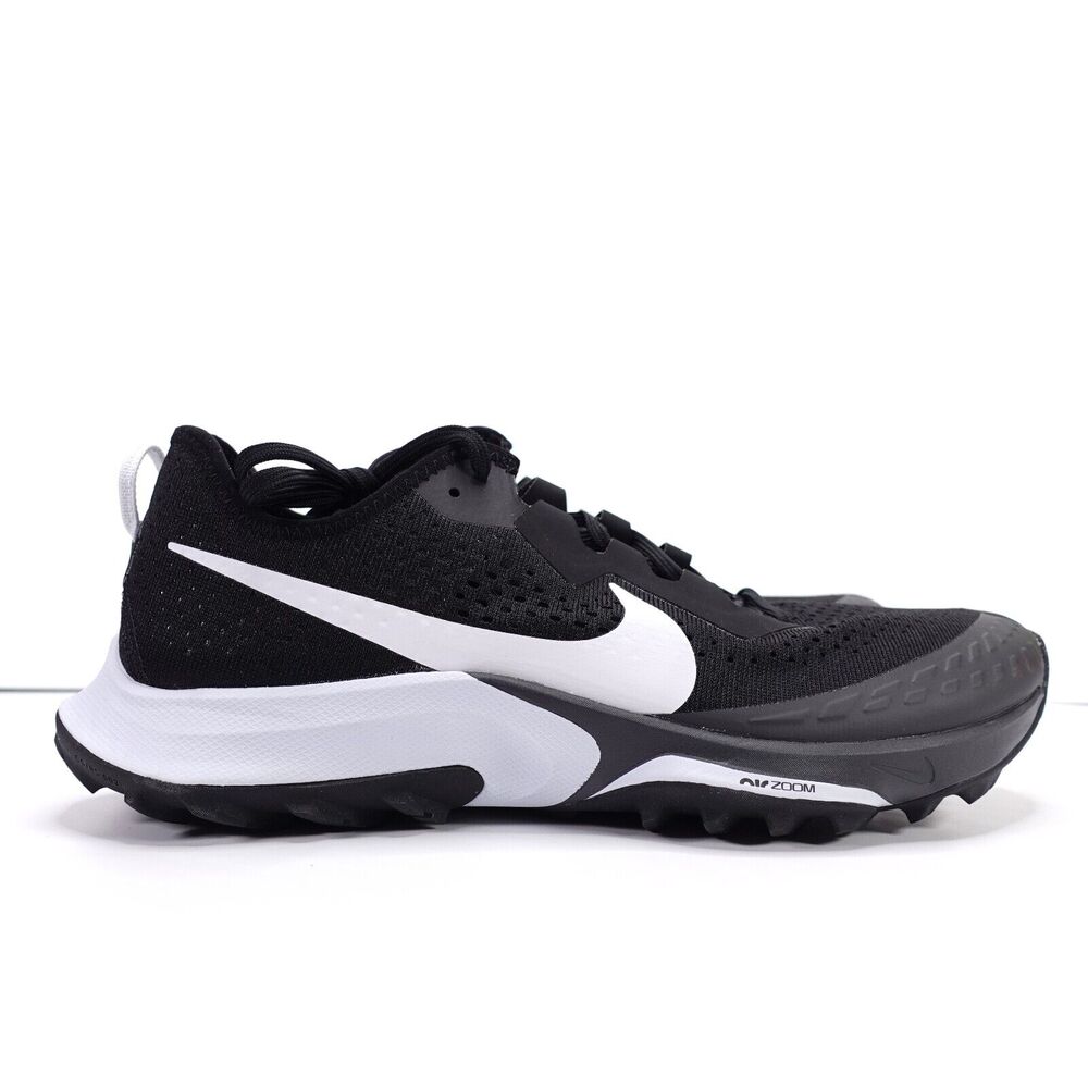 Nike Air Zoom Terra Kiger 7 Black White Trail Running Shoes CW6062-002 Mens 9.5